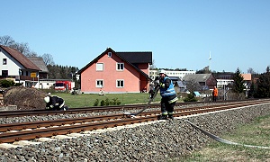 Streckensperrung - Foto: Volker Seidel, Münchberg