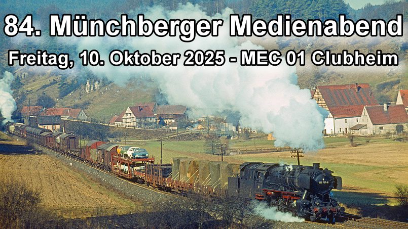 10. Oktober 2025: 84. MEC 01 Medienabend - Titelbild - Foto: Volker Seidel 10. Oktober 2025: 84. MEC 01 Medienabend - Titelbild - Foto: Volker Seidel