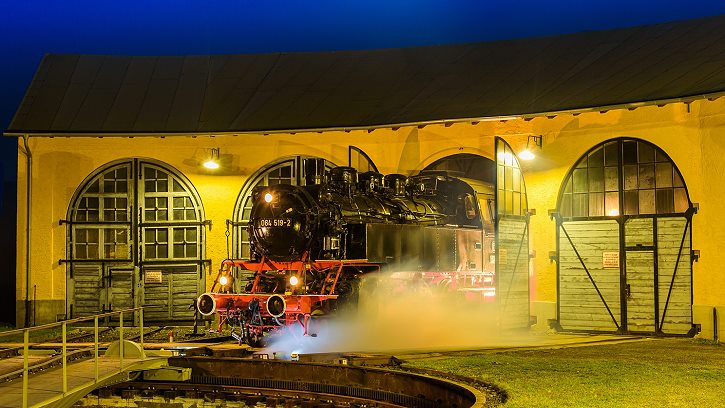 44. MEC 01 Medienabend - 64 019 des Selber Lokschuppens - Foto: Florian Fraaß, Bad Berneck