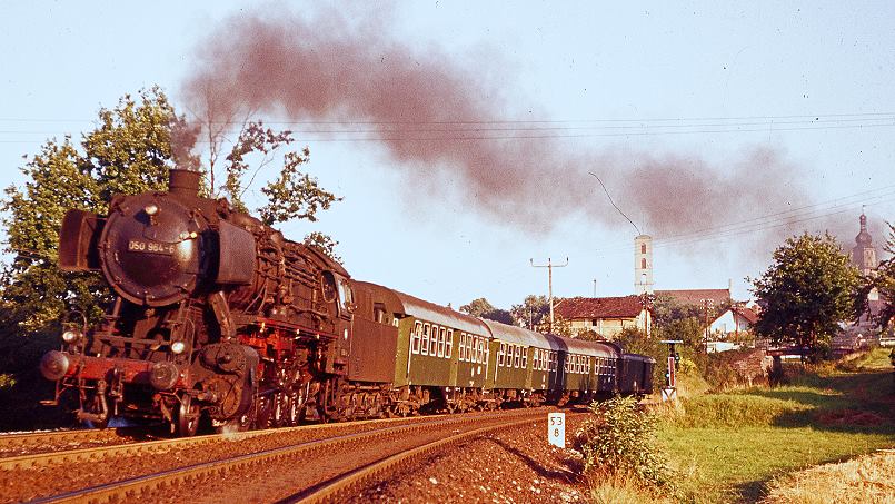 48. MEC 01 Medienabend - 50 954 im August 1973 bei Sulbach-Rosenberg - Foto: Sammlung Peter Pfister