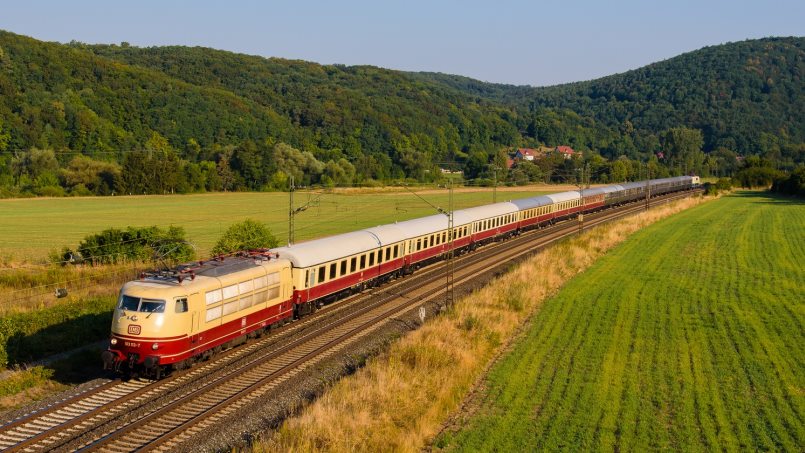 55. MEC 01 Medienabend: Bunte Bilder von modernen Bahnen - 103 113-7 - Foto: Florian Fraa&Szlig;, Bad Berneck