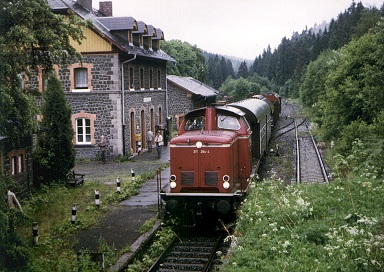 Der Abschiedszug in Bischofsgrün