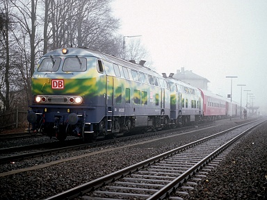 218 416/418 - Karlsbad am 24.03.1996 in Münchberg - Foto: Roland Fraas