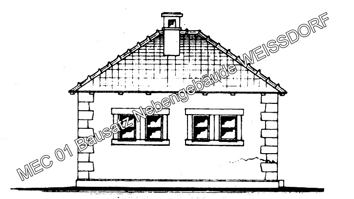 „Nebengebäude zum Bahnhof WEISSDORF“ - Preis 14,95 Euro ohne Versand